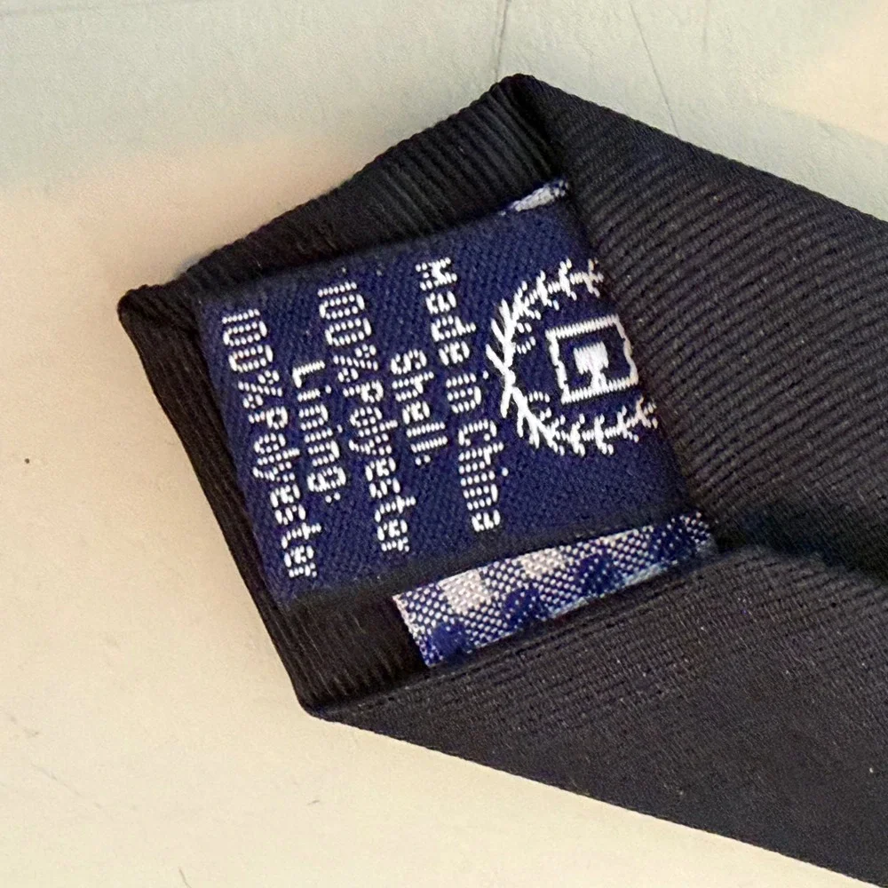 Chaps Mens Black Solid Classic Width‎ Necktie NWT BY050010 Formal Game Day Tie